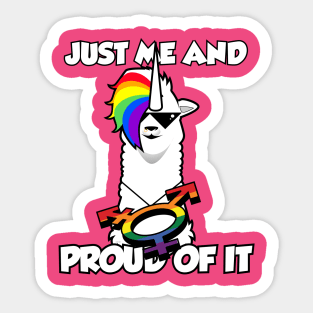 Just me and proud Sticker